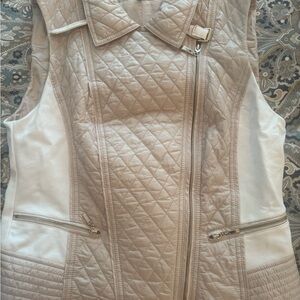 Women's Quilted Tan Vest